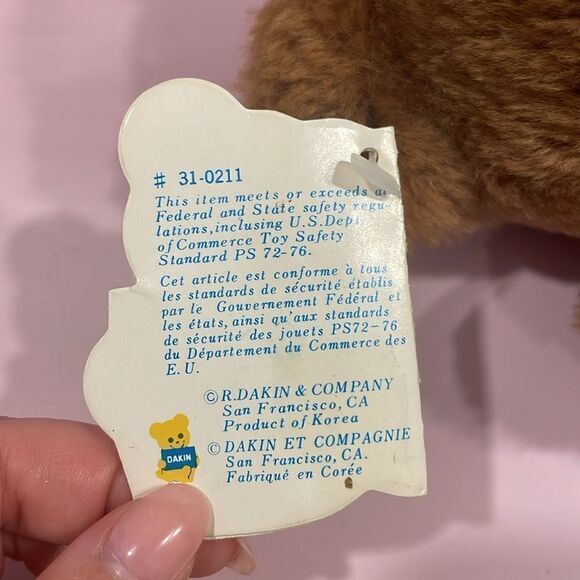 Vintage Dakin HEART THROB Teddy Bear Plush Stuffed Animal 9” tall 1983 NWT EUC - Picture 12 of 12